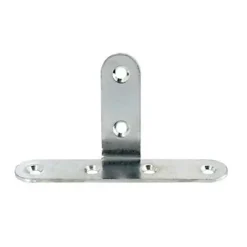 Patte en T coudée Acier zingué l. 80 x L. 15 x H. 42mm^Diall Clearance