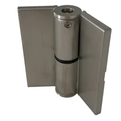 Paumelle à ressort gauche en acier inoxydable avec cache vis pour cabines sanitaires^Homewell Best