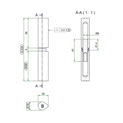 Paumelle à souder butée à bille - COMUNELLO Argent 140^Comunello Fratelli Hot