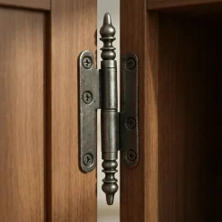 Paumelle à vase acier vieux fer Diall 110 x 55 mm gauche-QCL