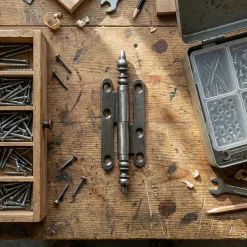 Paumelle à vase acier vieux fer Diall 110 x 55 mm droite^QCL Clearance