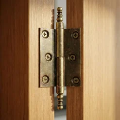 Paumelle à vase acier vieux laiton 50 x 40 mm droite vendue par 2-Diall Online