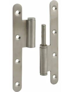 Paumelle de Paris porte d'entrée / d'intérieur, 140x55x2.5mm, inox, gauche --Thirard Clearance