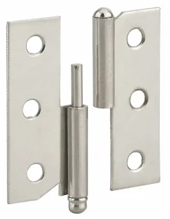 Paumelle de porte de meuble / porte légère, 50x40mm, acier, gauche -^Thirard Clearance