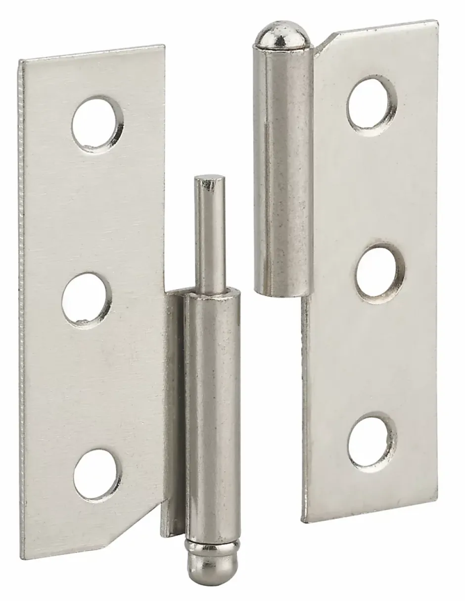 Paumelle de porte de meuble / porte légère, 50x40mm, acier, gauche -^Thirard Clearance