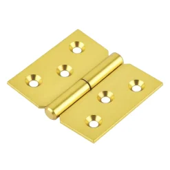 Paumelle laitonnée 30 x 40 mm gauche vendue par 2-QCL Discount