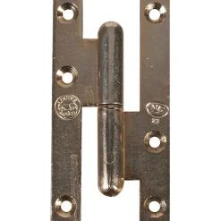 Paumelle lames à bouts carrés zingué blanc - 110 mm - Droite -^Jardinier Massard Outlet