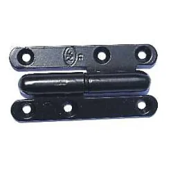 Paumelle noire ronde Afbat 140 x 60 mm gauche^QCL Hot