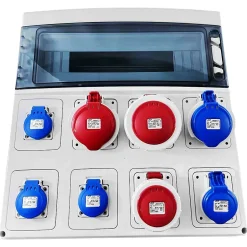 Pcsn18pt - Coffret Pour Prise étanche Ip65 - Prédécoupage 8 Prises - 1 Rangée De 18 Modules - Star-Ide