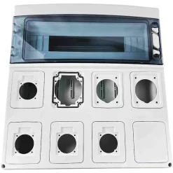 Pcsn18pt - Coffret Pour Prise étanche Ip65 - Prédécoupage 8 Prises - 1 Rangée De 18 Modules - Star-Ide