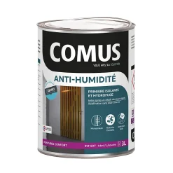 PEINTURE ANTI-HUMIDITE 3L - Primaire et finition hydrofuge -^Comus Sale