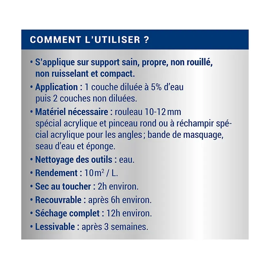 Peinture cave & sous-sol intérieur satin 2,5L^Ripolin New