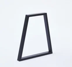 Pied de banc modèle trapèze H. 40 cm métal noir-Mottez Online