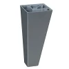 Pied de canapé gris alu H. 100 x 45x45 cm-Evoludis Discount