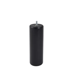 Pied de lit cylindrique en hêtre noir H. 20 x Ø6,8 cm^Bar plus New