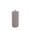 Pied de lit cylindrique en hêtre taupe H. 15 x Ø6,8 cm-Bar plus Outlet