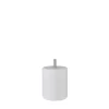Pied de lit cylindrique en hêtre blanc H. 8 x Ø6,8 cm^Bar plus Clearance
