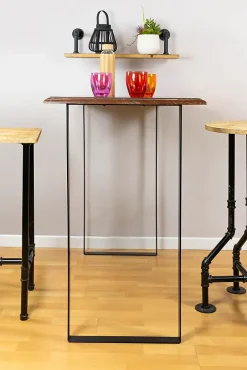 Pied de meuble cadre en acier noir Cime H. 85 cm- Best