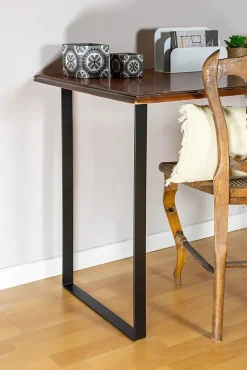 Pied de meuble cadre en acier noir H. 71 cm^Cime Clearance