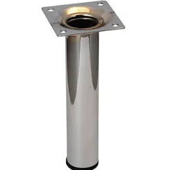 Pied de meuble H. 150 mm x ø 30 mm chromé^Diall Discount