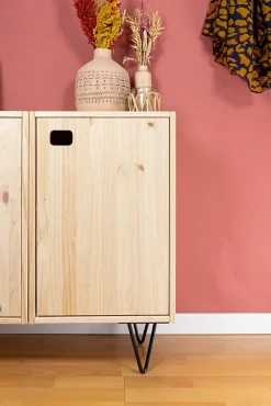 Pied de meuble en triangle en acier noir Cime H. 16 cm^ Discount