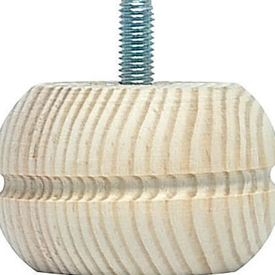 Pied de meuble model 25 H. 40 mm x ø 65 mm pin brut^Bar plus New