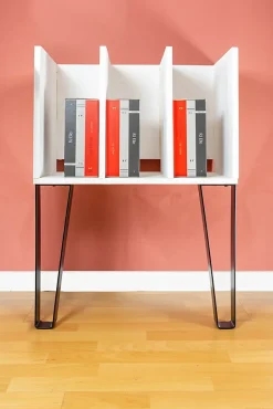 Pied de meuble triangle en acier noir H. 71 cm- Best