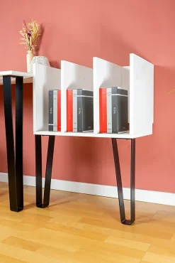 Pied de meuble triangle en acier noir H. 71 cm- Best