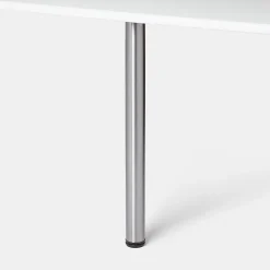 Pied de plan de travail Nantua H. 87.5 cm / 90 cm x ø 6 cm brossé, 1 pièce^GoodHome Clearance