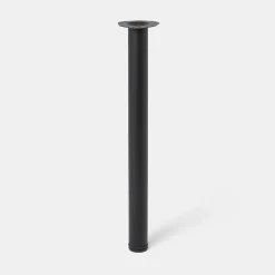 Pied de plan de travail Nantua H. 87.5 cm / 90 cm x ø 6 cm noir, 1 pièce-GoodHome Sale