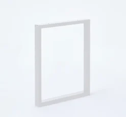 Pied de table rectangle H. 71 cm métal blanc-Mottez Discount