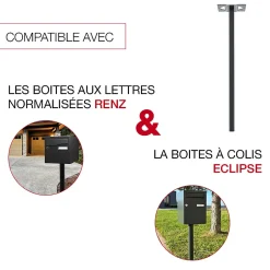 Pied elliptique Noir Sablé RAL 2100 MS^Renz Clearance