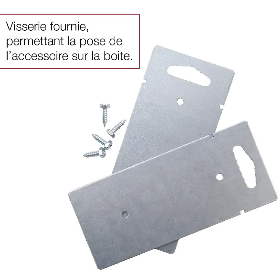 Pied latéral à sceller Gris mat 7037 M-Renz Best