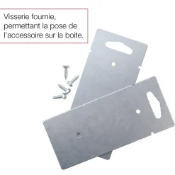 Pied latéral à sceller Noir Sablé RAL 2100 MS-Renz New