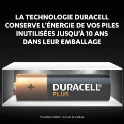 Pile alcaline AA (LR6) Plus, lot de 4-Duracell Hot