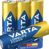 Pile alcaline AA (LR6) Long-life Power, lot de 4-Varta Hot