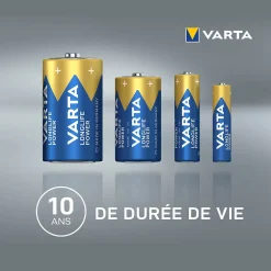 Pile alcaline AA (LR6) Long-life Power, lot de 4-Varta Hot
