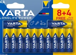 Pile alcaline AA (LR6) Long-life Power, lot de 12^Varta Sale