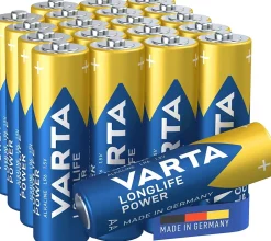 Pile alcaline AA (LR6) Long-life Power, lot de 20^Varta Outlet