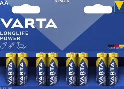 Pile alcaline AA (LR6) High Energy, lot de 8^Varta Best