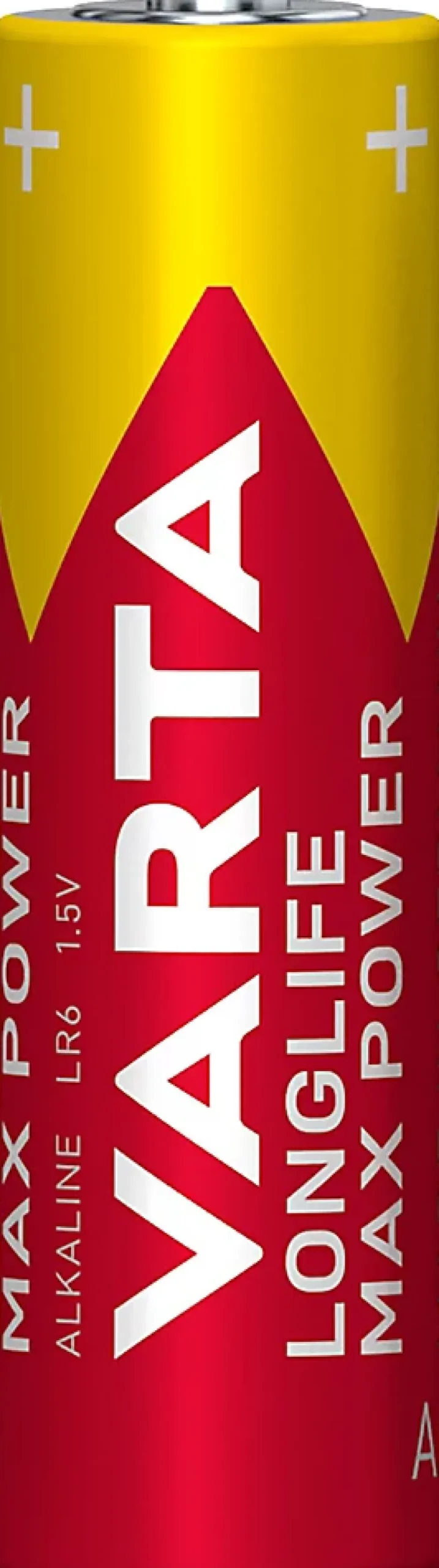 Pile alcaline AA (LR6) Long-life Max Power, lot de 4^Varta Hot