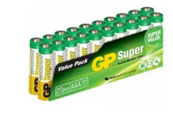 Pile alcaline AAA / LR3 - 1.5V (pack de 20)-GP Discount