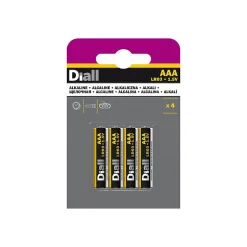 Pile alcaline AAA (LR03) , lot de 4^Diall Hot