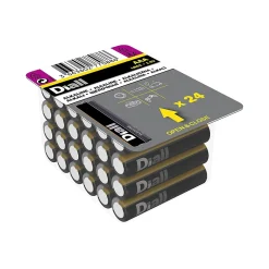 Pile alcaline AAA (LR03) non rechargeable, lot de 24-Diall Sale