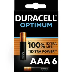 Pile alcaline AAA (LR03) Optimum, lot de 6^Duracell Best