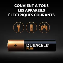 Pile alcaline AAA (LR03) Plus, lot de 18-Duracell