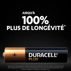 Pile alcaline AAA (LR03) Plus, lot de 18-Duracell
