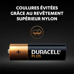 Pile alcaline AAA (LR03) Plus non rechargeable, lot de 12-Duracell