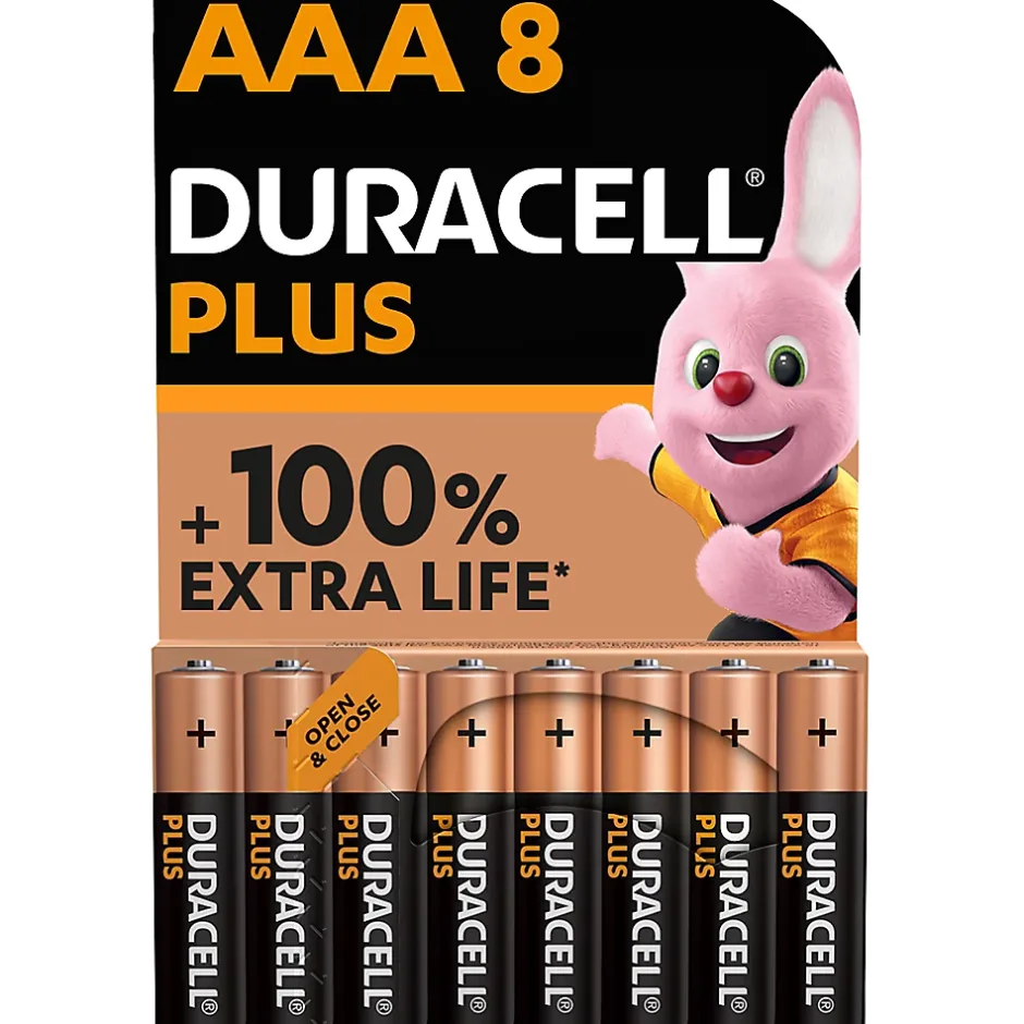 Pile alcaline AAA (LR03) Plus, lot de 8-Duracell Clearance