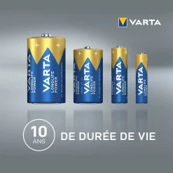 Pile alcaline AAA (LR03) Long-life Power D, lot de 20^Varta Best